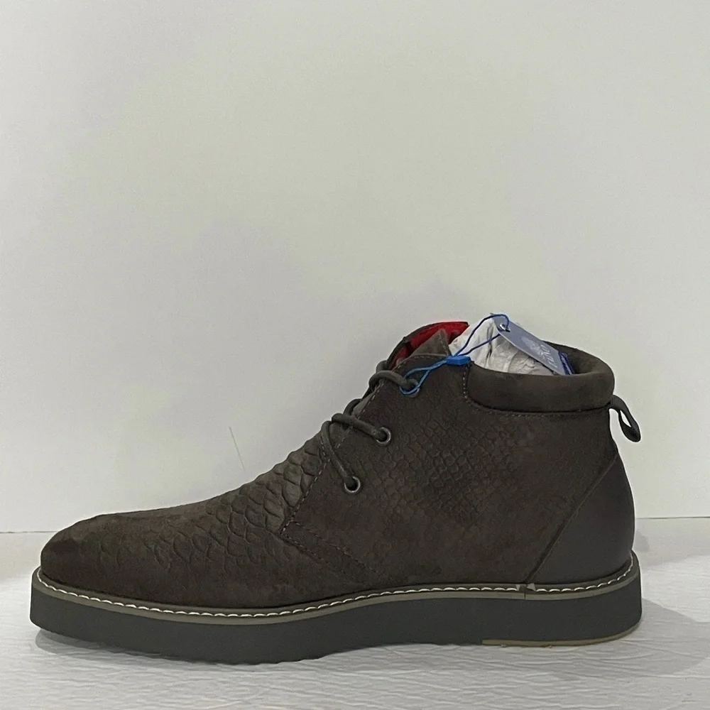 Tayno shoes casual sneakers charcoal Oxford premium fiber thick sole